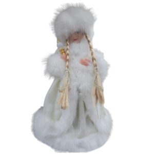 Ağ Xəzli Qar Qızı Kuklası