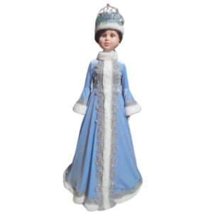 Mavi Qış Geyimli Qar Qızı Kuklası