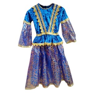 Mavi Qız Uşaq Milli Geyimi