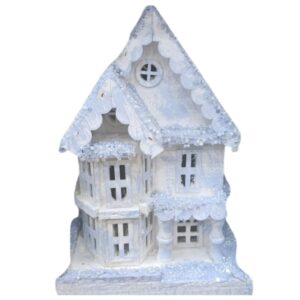 Qar Örtüklü Dekorativ Nağıl Evi Oyuncağı