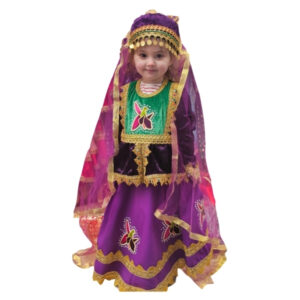 Qız üçün bənövşəyi kəpənək milli dəst