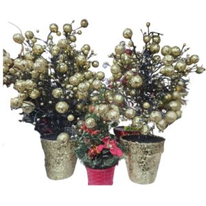 Qızılı Parıltılı Dekor Oyuncaqlar Seti