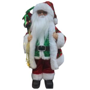 Yaşıl-Qırmızı Klassik Şaxta Baba Kuklası